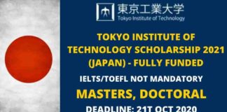 Tokyo Institute of Technology Scholarship