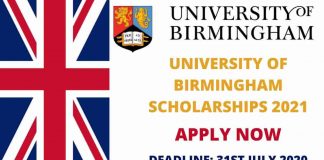 University of Birmingham Scholarships
