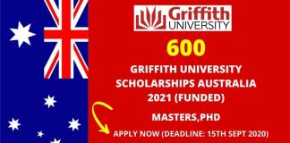 Griffith University International Scholarships