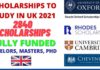 Scholarships to Study in UK