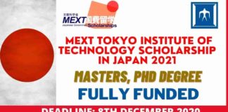 MEXT Tokyo Institute of Technology Scholarship