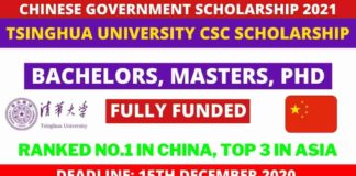 Tsinghua University CSC Scholarship
