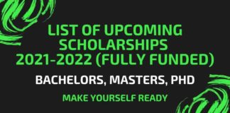 Upcoming Scholarships