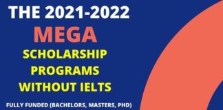 MEGA Scholarship Programs Without IELTS