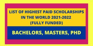 Highest Paid Scholarships