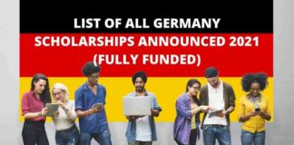 List of All Germany Scholarships Announced 2021 | Fully Funded