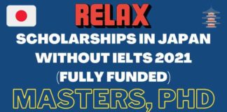 Scholarships in Japan Without IELTS 2021