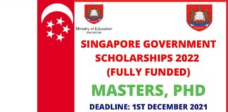 Government of Singapore Scholarships 2022