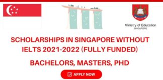 Scholarships in Singapore Without IELTS
