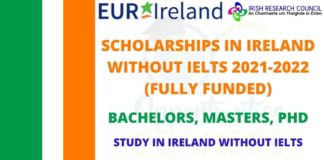 Scholarships in Ireland Without IELTS 2021 | Fully Funded