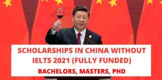 Scholarships in China Without IELTS