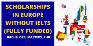 Scholarships in Europe Without IELTS | Fully Funded