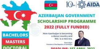 Government of Azerbaijan Scholarship 2022