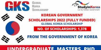 Korean Government Scholarships 2022
