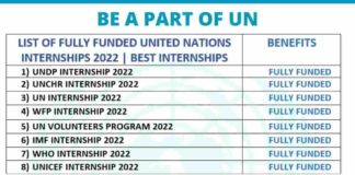 Fully Funded United Nations Internships