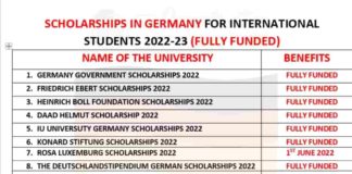 Scholarships in Germany 2023