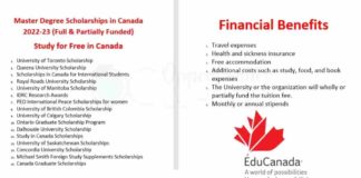 Masters Scholarships in Canada 2022-23