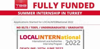 International Summer Internship in Turkey 2022