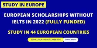 European Scholarships Without IELTS