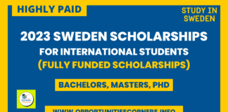 Sweden Scholarships for International Students