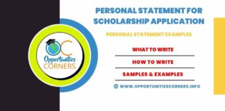 Personal Statement for Scholarship (Personal Statement Examples)