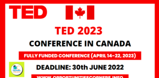 TED Fellowship 2023 | Fully Funded Conference in Canada