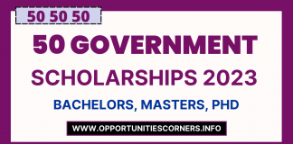50 Upcoming Government Scholarships 2023
