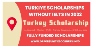 Turkiye Scholarships Without IELTS