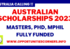 Scholarships in Australia 2023