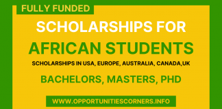 Scholarships Opportunities for African Students
