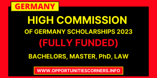 German High Commission Scholarships 2023