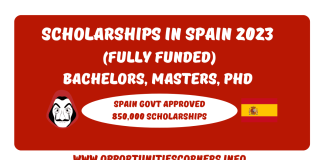 Scholarships in Spain 2023