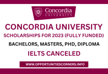 Concordia University Scholarships for 2023