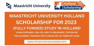 Maastricht University Holland Scholarship 2023