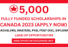 Fully Funded Scholarships in Canada 2023