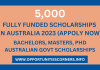 Fully Funded Scholarships in Australia 2023
