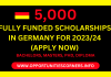 Fully Funded Scholarships in Germany 2023
