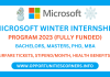 Microsoft Winter Internship 2023