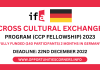 Cross Cultural Exchange Program (CCP Fellowship) 2023