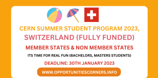 CERN Summer Student Program 2023