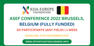 ASEF Conference 2022 in Brussels